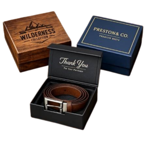 custom belt boxes