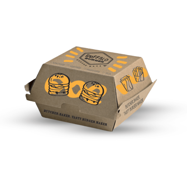 Small Kraft Burger Box