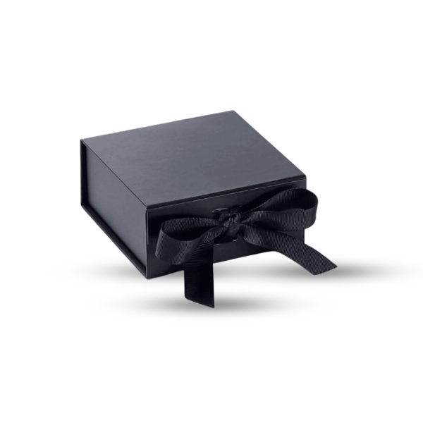 Black Small Gift Boxes With Fixed ribbon