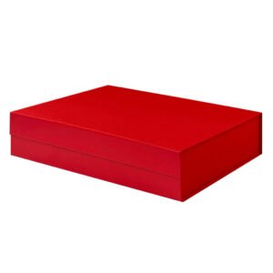 Red A4 Shallow Magnetic Gift Boxes