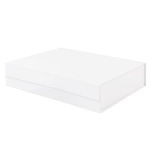 White A4 Shallow Magnetic Gift Boxes