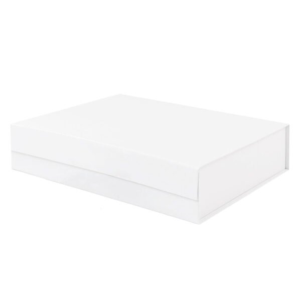 White A4 Shallow Magnetic Gift Boxes