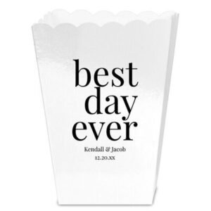 Best Day Ever Big Word Mini Popcorn Boxes