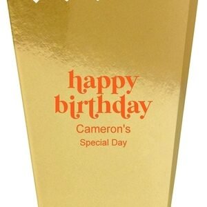 Cute Happy Birthday Mini Popcorn Boxes