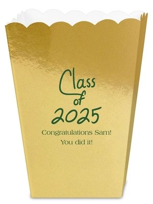 Fun Class of Calligraphy Mini Popcorn Boxes