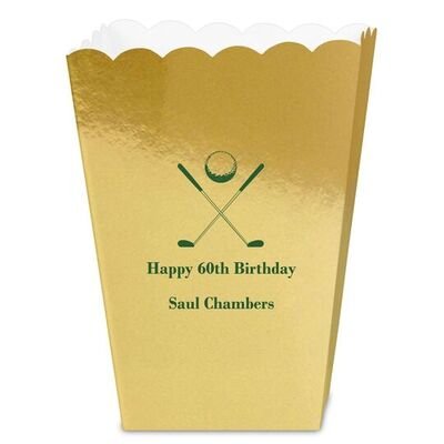Golf Clubs Mini Popcorn Boxes
