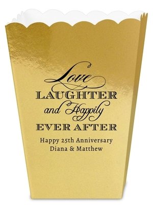 Love Laughter Ever After Mini Popcorn Boxes