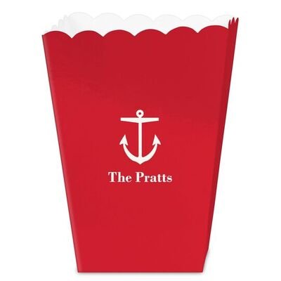 Nautical Anchor Mini Popcorn Boxes