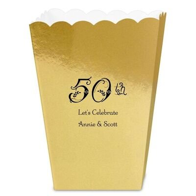 Pick Your Vintage Anniversary Mini Popcorn Boxes