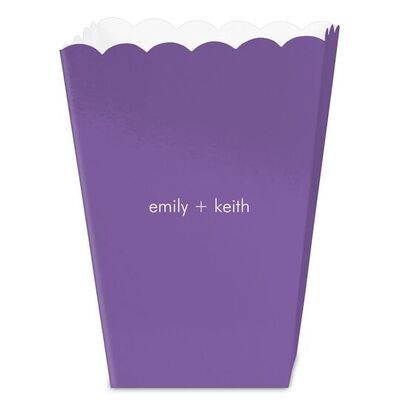 Right Side Name Mini Popcorn Boxes