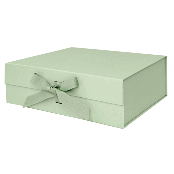 sage-green-a4-deep-magnetic-gift-boxes-with-changeable-ribbon