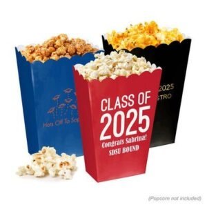 Design Your Own Graduation Mini Popcorn Boxes