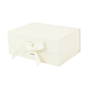 Ivory A5 Deep Magnetic Gift Boxes With Ribbon