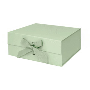 Sage Green A5 Deep Magnetic Gift Boxes With Ribbon