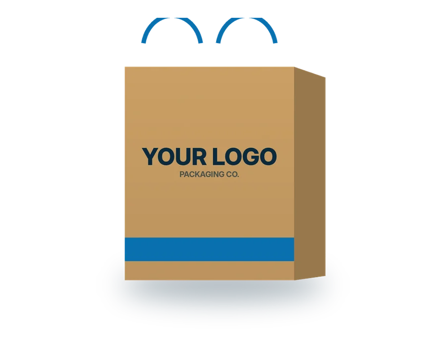 Custom printed bag kraft box